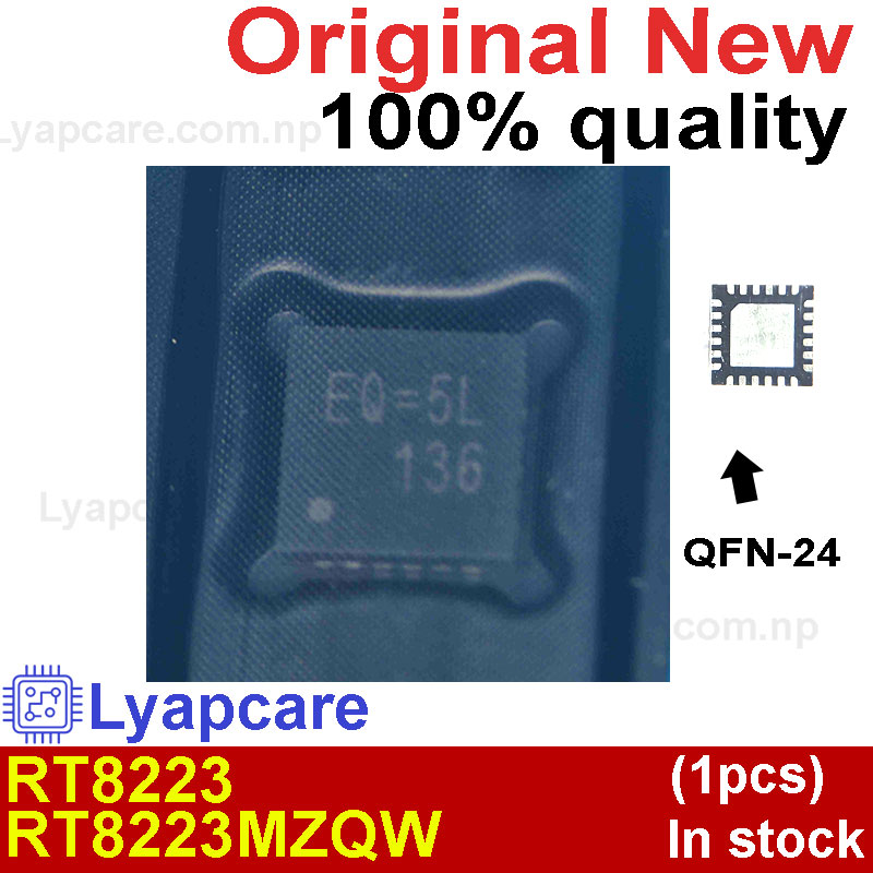 (1piece)100% New RT8223 RT8223MGQW RT8223M EQ=DE EQ=.. QFN-24
