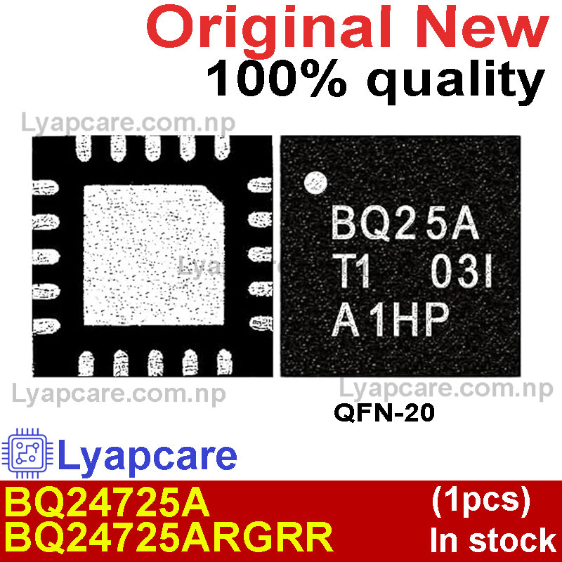 (1-piece)100% New BQ24725 24725 BQ24725ARGRR BQ25A BQ24725A QFN-20